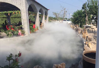 房地產中央花園噴霧造景案例